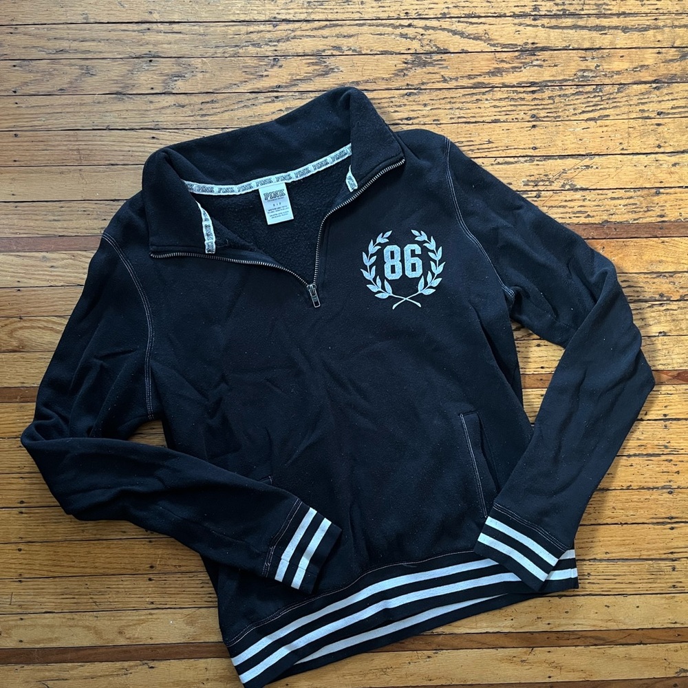 Victoria’s Secret Pink Logo Quarter Zip